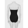 Black off shoulder bodysuit