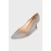 Grey suede shoes