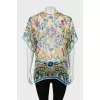 Silk printed blouse
