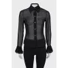 Sheer fitted blouse