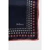 Polka dot silk scarf