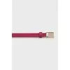 Pink leather belt