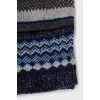Knitted wool scarf with print