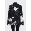Loose fit cardigan with floral print