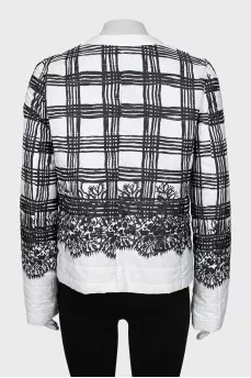 Quilted jacket with patch pockets