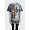 Oversized T-shirt with a torn effect