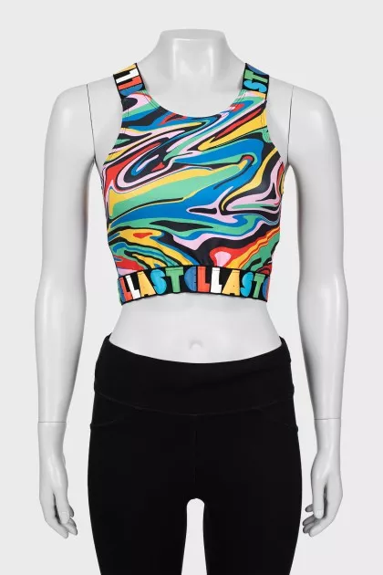 Sports top in a combination of colors