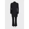 Black suit consisting of a jacket and trousers