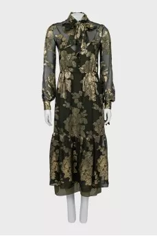 Sheer maxi dress with tag