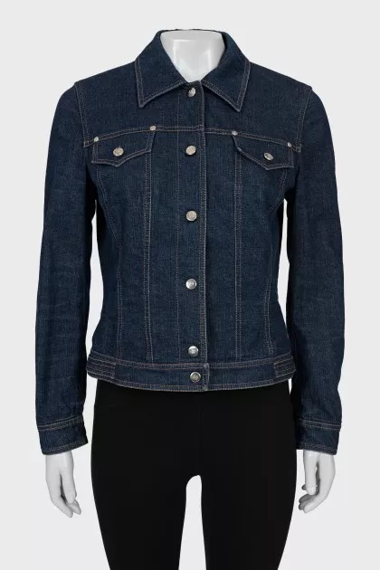 Denim jacket with buttons