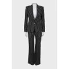 Suit of vest, jacket and trousers