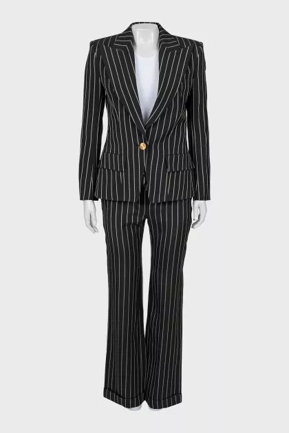 Suit of vest, jacket and trousers