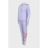 Sports suit with brand logo