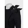 Fitted jacket with shoulder decoration