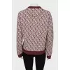 Sweatshirt with a print, straight cut