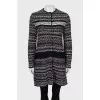 Long cardigan with buttons