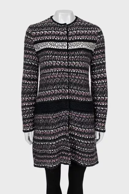 Long cardigan with buttons