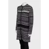 Long cardigan with buttons