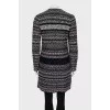 Long cardigan with buttons