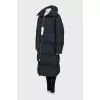 Long down jacket with a high collar