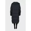 Long down jacket with a high collar