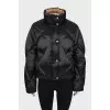 Quilted down jacket with tapered cut