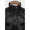 Quilted down jacket with tapered cut