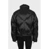 Quilted down jacket with tapered cut