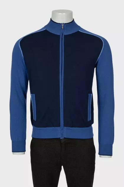 Men's cashmere and wool sports jacket