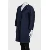 Blue loose fit cardigan