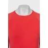 Red sweater with long pile