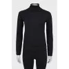Black tight turtleneck