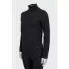 Black tight turtleneck