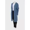 Blue cardigan with short pile