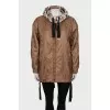 Reversible jacket in brown