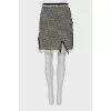 Pencil skirt decorated with fringe