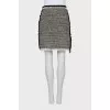 Pencil skirt decorated with fringe