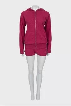 Pink cashmere suit