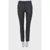Slim fit wool trousers