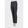 Slim fit wool trousers