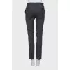 Slim fit wool trousers