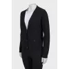 Black straight cut cardigan