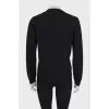 Black straight cut cardigan