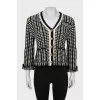 Wool cardigan with golden buttons