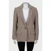 Straight cut wool jacket