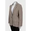 Straight cut wool jacket
