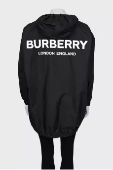 Anorak with branded print and tag