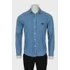 Men's shirt with branded embroidery