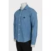 Men's shirt with branded embroidery