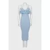 Bodycon midi dress with straps